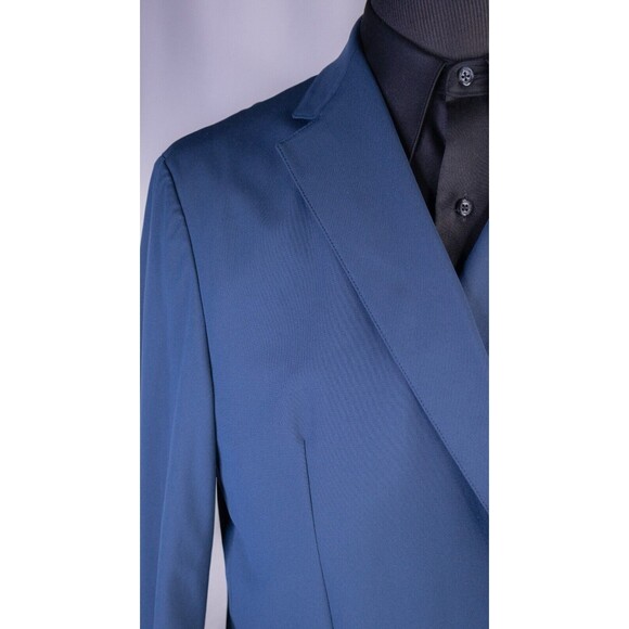 Sene Solid Blue Sport Blazer Unstructured Blazer Jacket Coat Size 52S NWOT - Picture 5 of 14